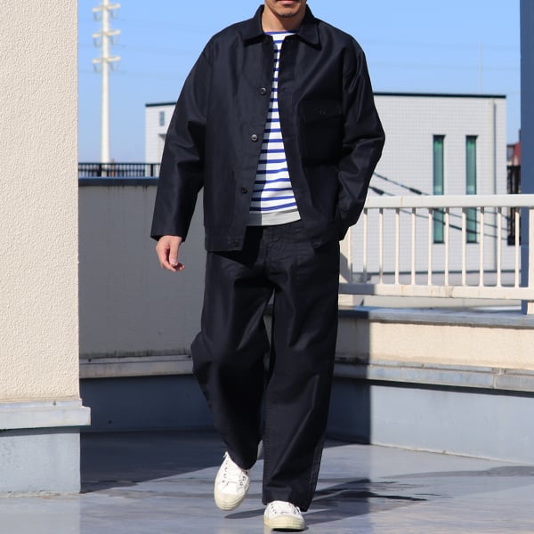 オーベット AUBETT バックサテンギャバジン カバーオール ジャケット 9/10(金)販売開始!! AUBETT 新作SATEEN GABARDINE 2型行きます