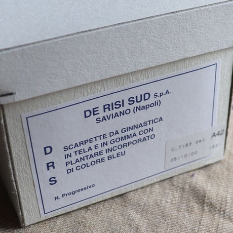 DEAD STOCK / 90-00s Italian Navy Sailor Shoes（イタリア セーラー シューズ ネイビー） [INS5220]