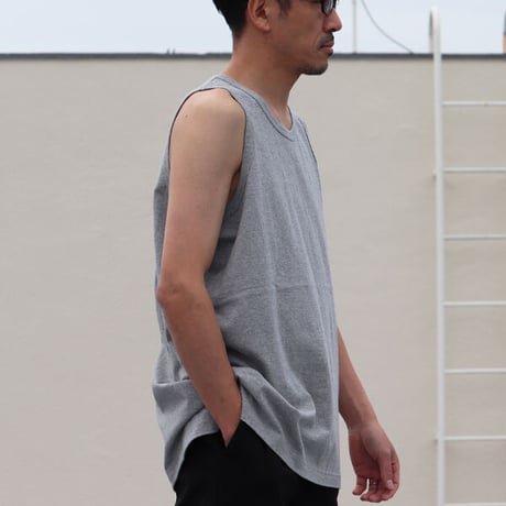 丸胴 ヘビーウェイト（度詰天竺）10オンス サイドスリット ロングタンク【MADE IN JAPAN】/ Upscape Audience [AUD6241]