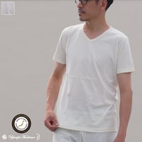 【RE PRICE/価格改定】[AUD1677] Upscape Audience オーガニックコットン天竺Vネック半袖Tシャツ