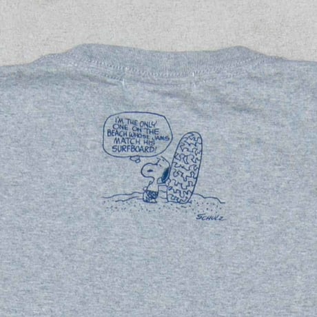 【RE PRICE / 価格改定】[AUD1772] Audience Old Snoopy "Schulz-Surf" 7.1oz米綿丸胴オールドプリントクルーネックポケットT