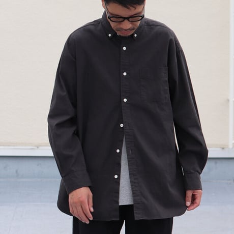 6オンス オックスフォード ボタンダウン 長袖 ボクシーシャツ【MADE IN JAPAN】『日本製』/ Upscape Audience [AUD6270]