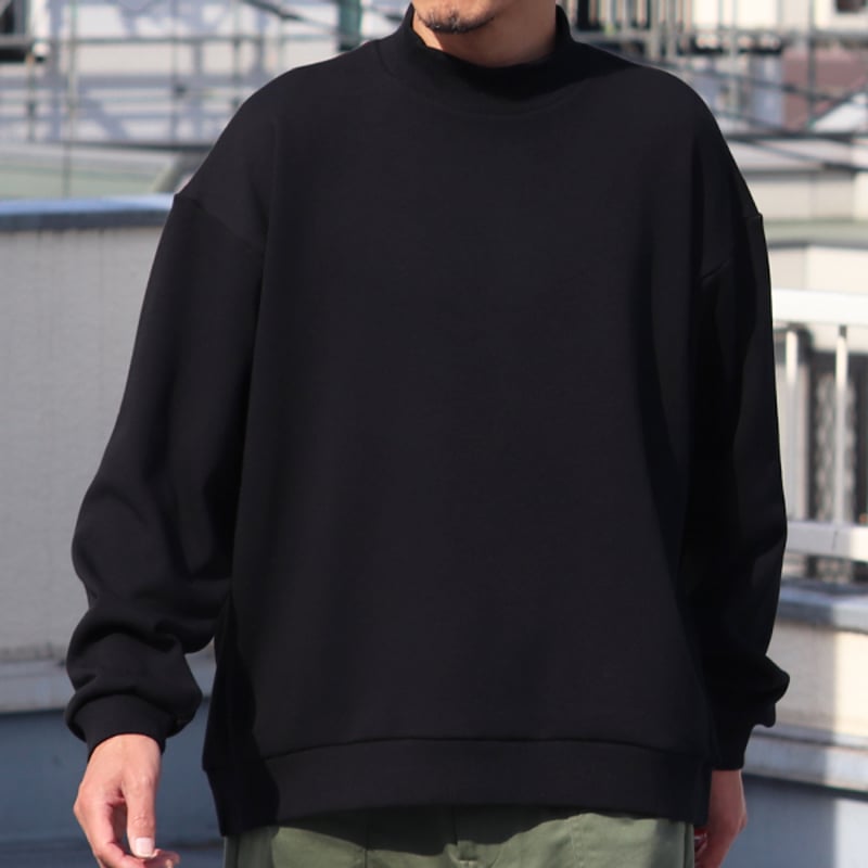 ボンバーヒート爆暖裏起毛 バルーン リブモックネック【MADE IN JAPAN