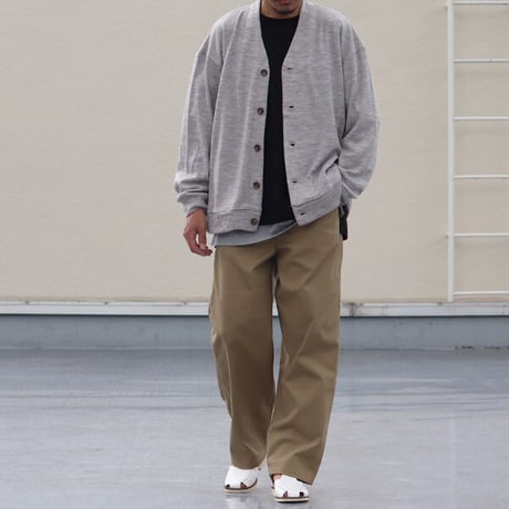 EXLANWOOL® (エクスランウール) スムース カーディガン【MADE IN JAPAN】『日本製』 / Upscape Audience [AUD7172]