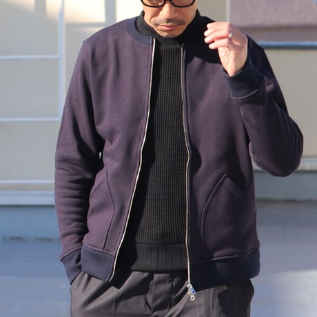 【RE PRICE/価格改定】[AUD2745] Upscape Audience ヘビーウェイト裏毛クルーネックブルゾン