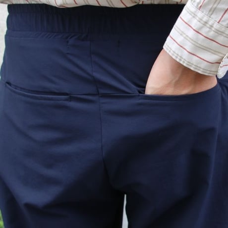 ナイロン4WAYストレッチ テーパードイージーアンクルパンツ【MADE IN JAPAN】『日本製』/ Upscape Audience [AUD3435]