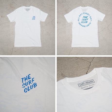 【RE PRICE / 価格改定】[INS1073] SURF/BRAND  "CLUB" 半袖Tシャツ