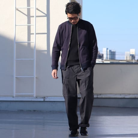 【RE PRICE/価格改定】[AUD2745] Upscape Audience ヘビーウェイト裏毛クルーネックブルゾン