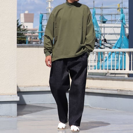 「備後」10.5oz セルヴィッチ 青耳ストレッチデニム M52 2タック イージー ワイドパンツ【MADE IN JAPAN】『日本製』/ Upscape Audience [AUD3567]