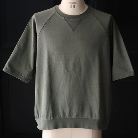 ピグメント 米綿 (USAコットン) 16/-天竺 ( 8.45オンス) ガゼットクルーネック ラグラン ハーフスリーブ バルーン Tシャツ / Audience [AUD6625]