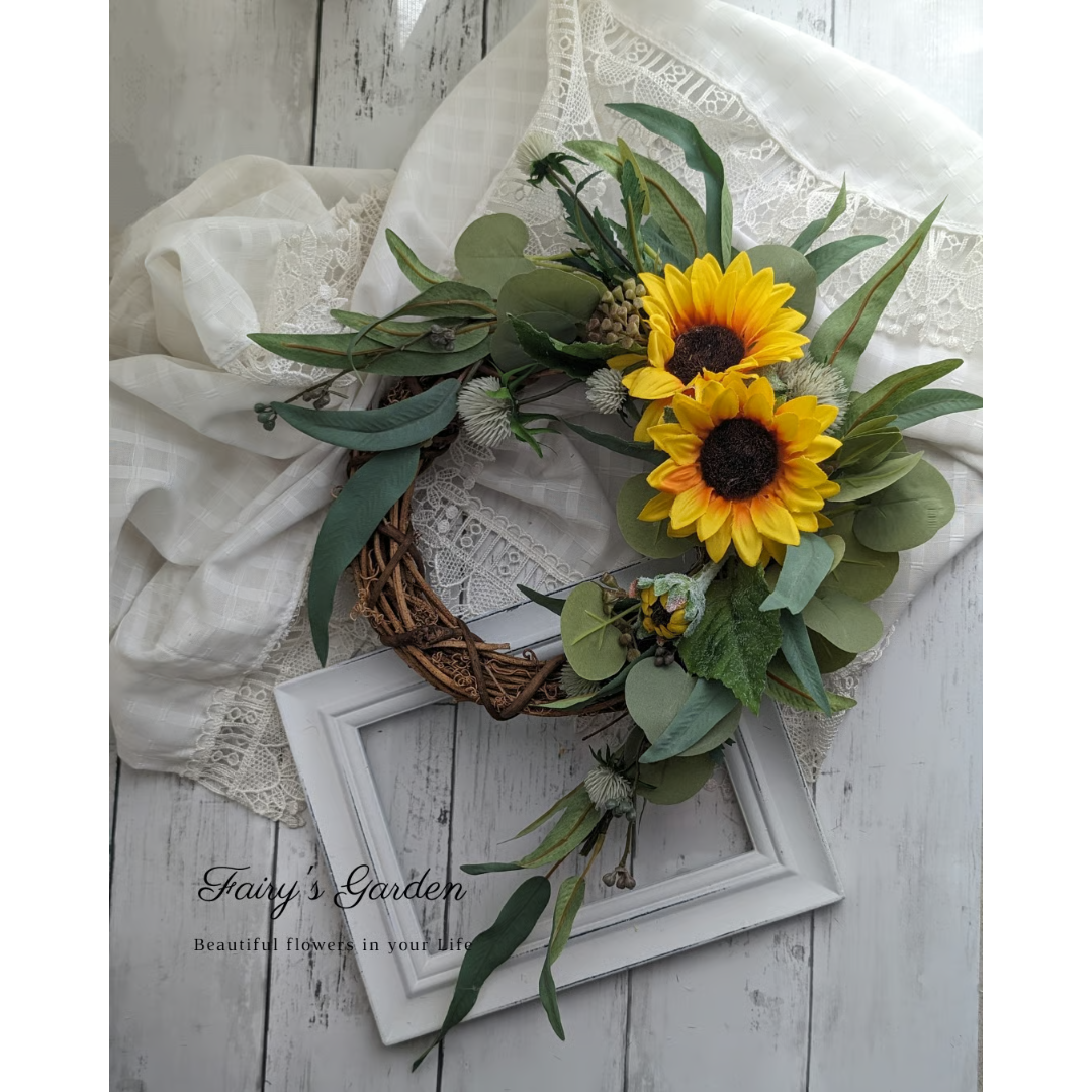 ピオニーとユーカリのアートフラワー ピオニーとユーカリのアートフラワー ピオニー ✿クレイフラワー