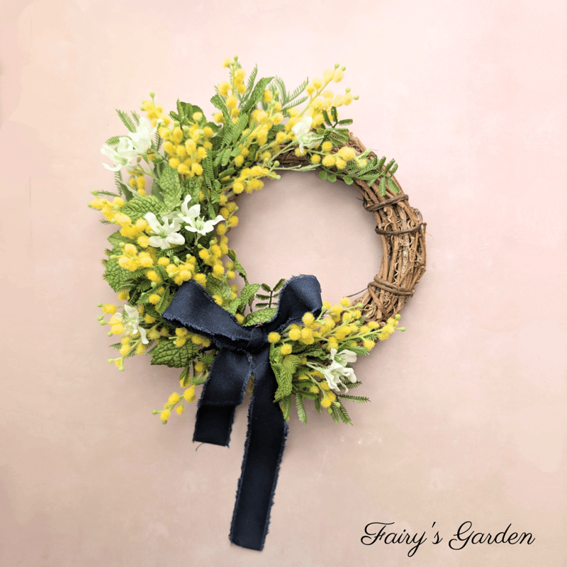 受注制作ミモザのフライングリース 受注制作ミモザリース