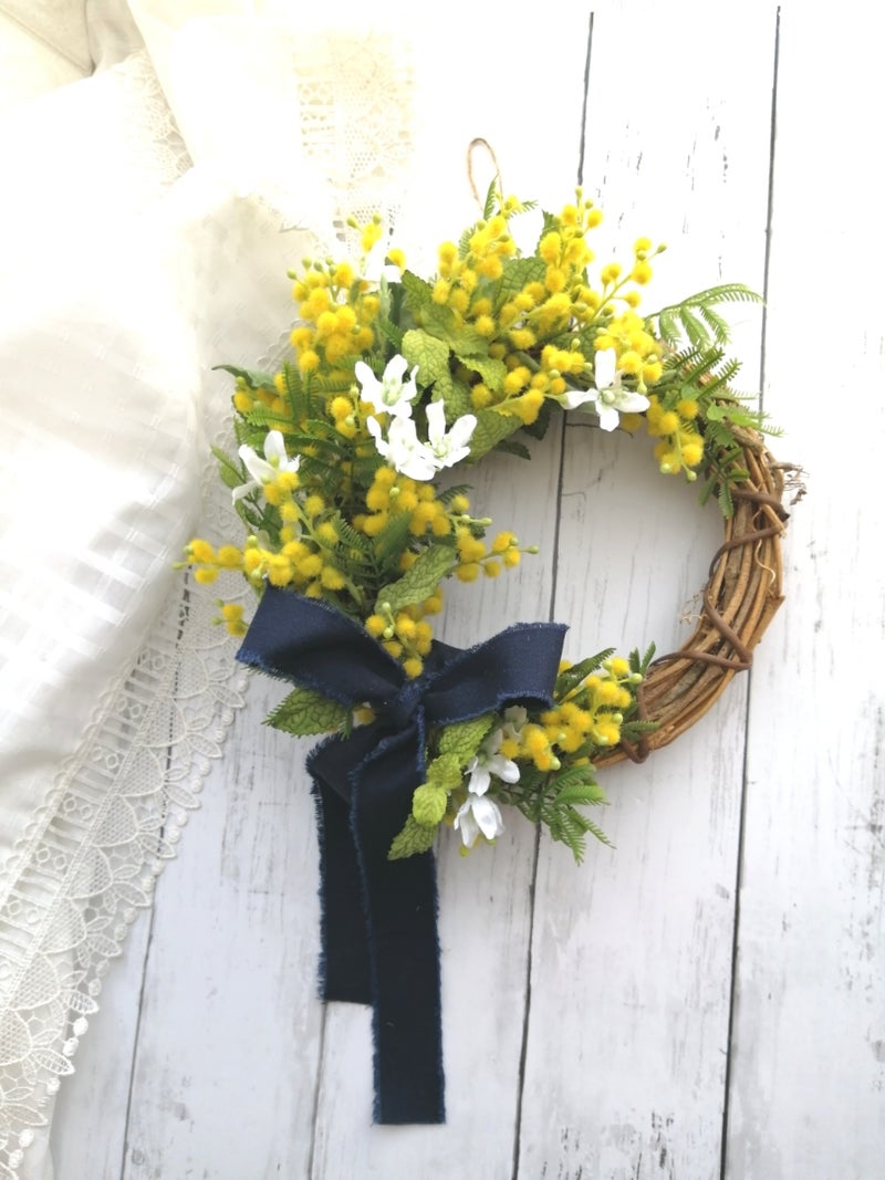 受注制作ミモザリース インテリア・生活道具 受注制作ミモザリース