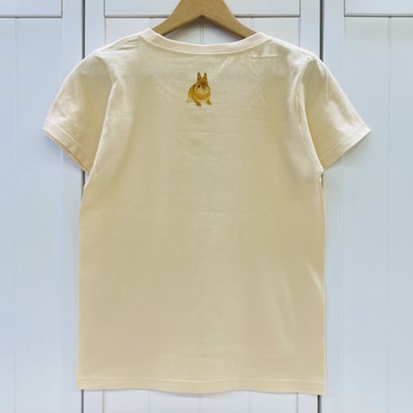 レディースTシャツ☆薔薇とうさぎ