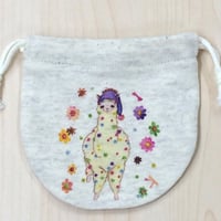 ミニ巾着☆おねむりアルパカ
