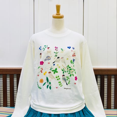 長袖Tシャツ☆フラワーネコ