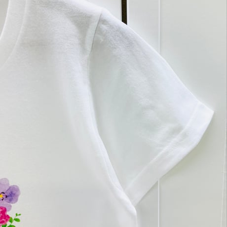 レディースTシャツ☆フラワーネコ