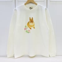 長袖Tシャツ☆薔薇とうさぎ