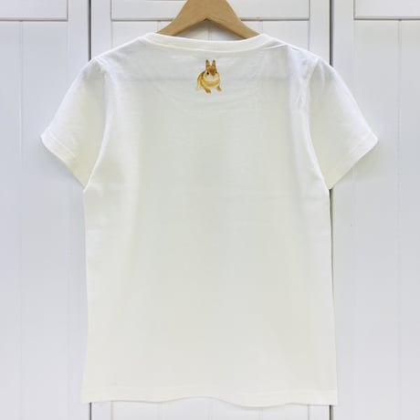 レディースTシャツ☆薔薇とうさぎ