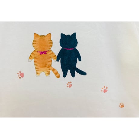 レディースTシャツ☆4匹のネコ