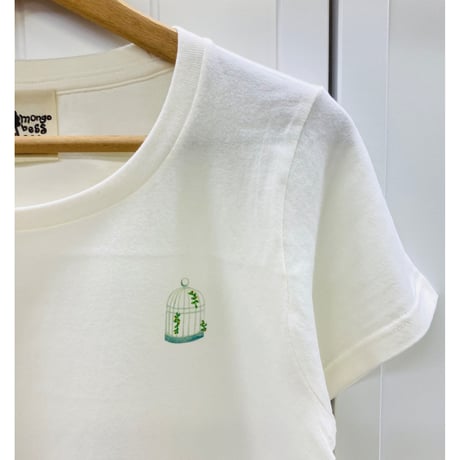 レディースTシャツ☆ラウンドことりパラダイス