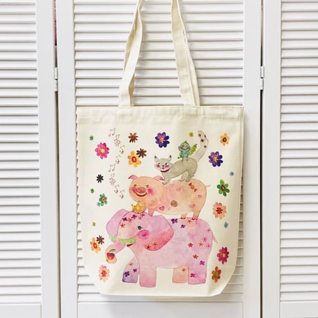 レトロモンゴシリーズ☆キャンバストートバックM