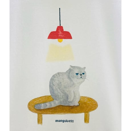 レディースTシャツ☆ちゃぶ台と猫