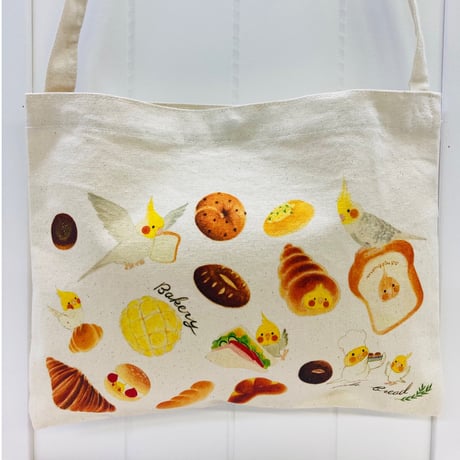 サコッシュM　内ポケット付☆オカメパン