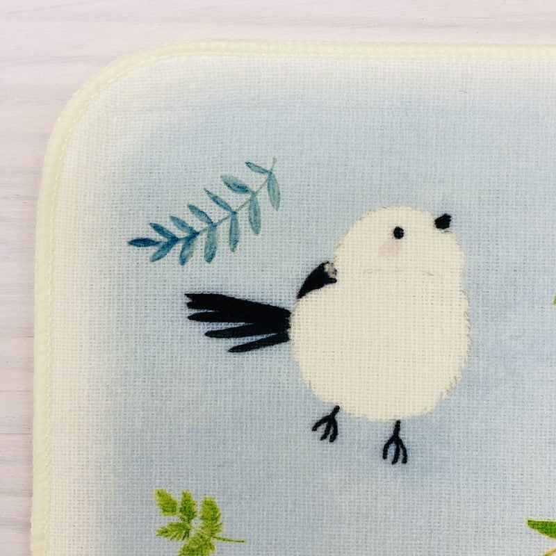 ハンカチ☆ブルーシマエナガ | mongobess