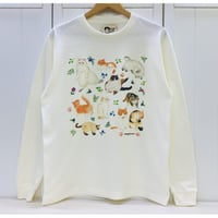 長袖Tシャツ☆ボタニカル猫