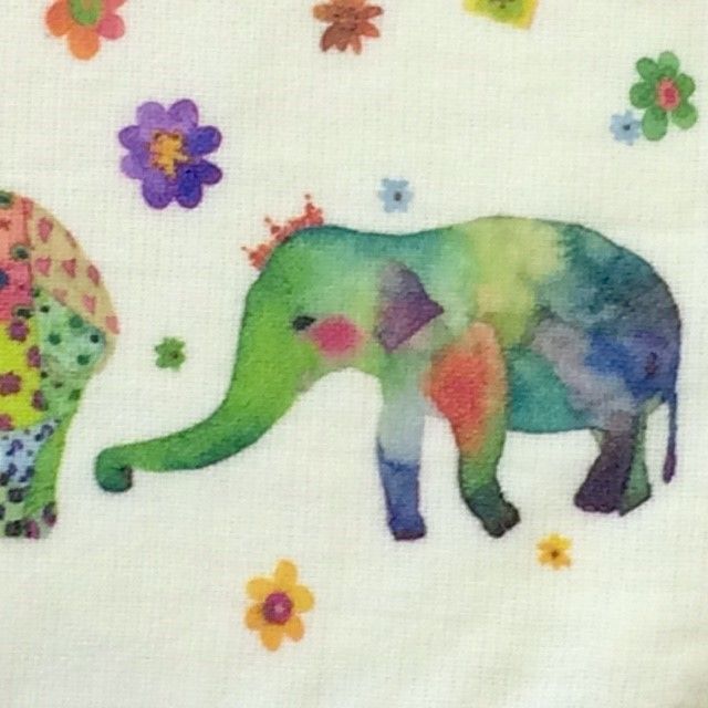ガーゼハンカチ☆ぞうさんの行進 | mongobess
