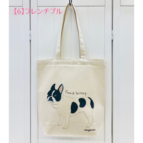 キャンバストートバックM☆わんちゃんシリーズ(犬種別)