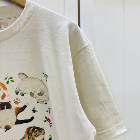 ビックTシャツ☆ボタニカル猫