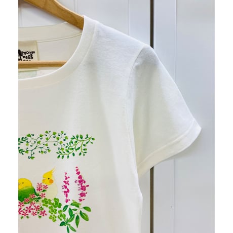 レディースTシャツ☆小鳥ガーデン