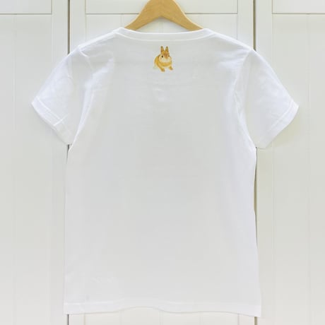 レディースTシャツ☆薔薇とうさぎ