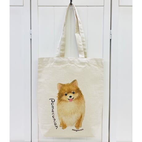 キャンバストートバックM☆ポメラニアン