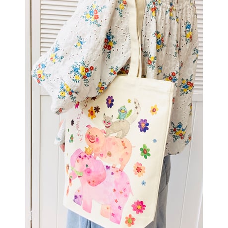レトロモンゴシリーズ☆キャンバストートバックM