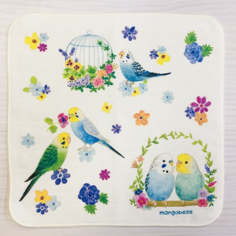 ハンカチ☆鳥かごインコシリーズ☆