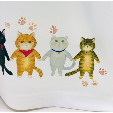 長袖Tシャツ☆9匹のネコ