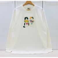 長袖Tシャツ☆花束猫