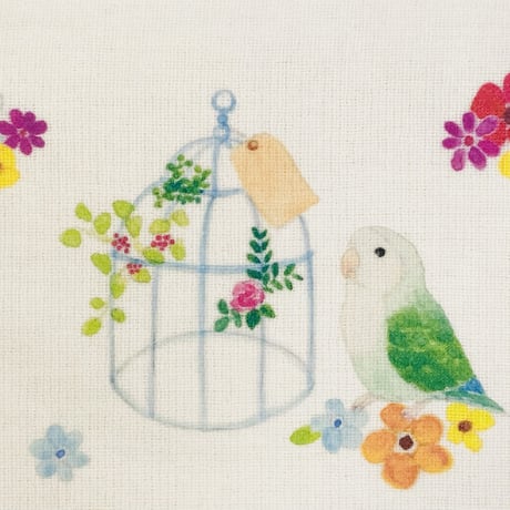 ハンカチ☆鳥かごインコシリーズ☆