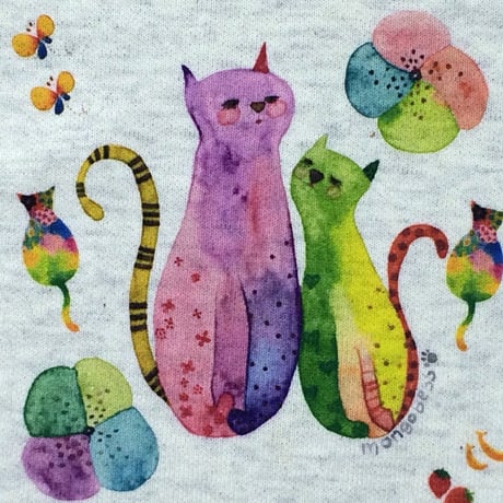 巾着大☆花ねこ