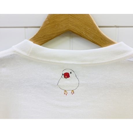 長袖Tシャツ☆ボタニカル文鳥