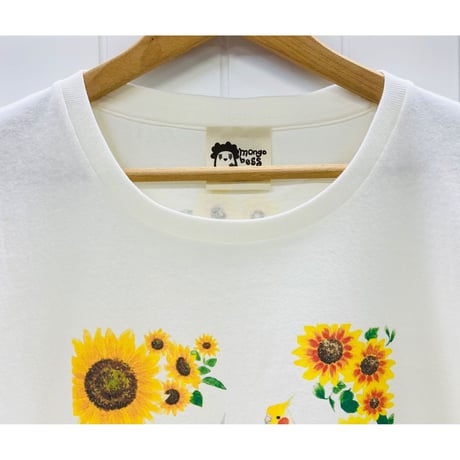 レディースTシャツ☆向日葵とオカメ