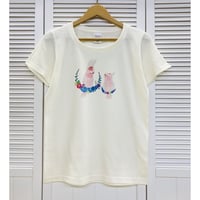 レディースTシャツ☆クルマサカオウムちゃん