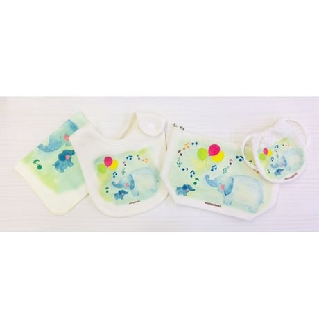 モンゴベス×アルバムえほん☆コラボアイテム☆ミニ巾着【ぞうさん】