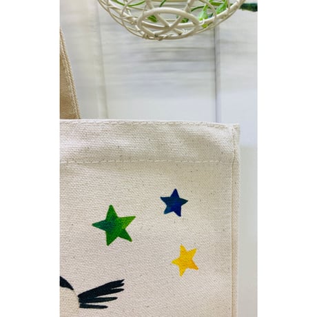 キャンバストートバックM☆三日月とシマエナガ