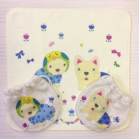 ミニ巾着☆フレンチブル☆おぱんつおチャー