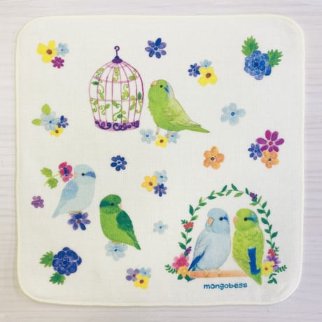 ハンカチ☆鳥かごインコシリーズ☆