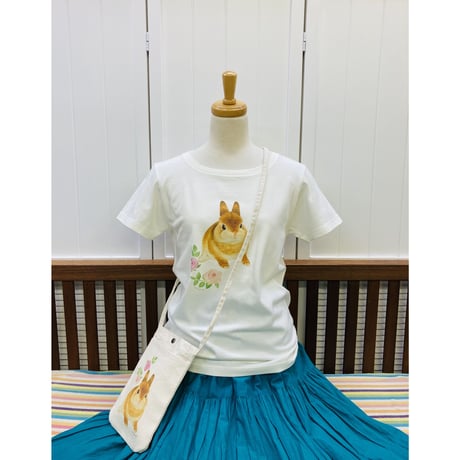 レディースTシャツ☆ラウンドオカメ